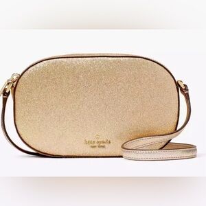 Glittery Gold Kate Spade Camera Bag